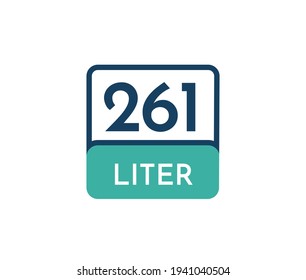 261 Liter Symbol, Vektorgrafik