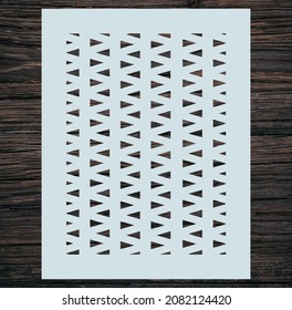 Geometrischer Musterstift. Laser Schneide Stift. Illustrationsvektor.