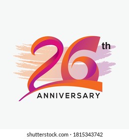 26th Anniversary Logo Vector Design