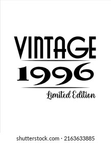 26th Birthday Vintage Legends Born In June 1996 26 Years Old