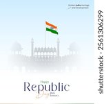 26th January 76th Indian Republic Day Social Media Post, Republic Day Poster, Banner, Web Banner, Greeting Card, Status, Sale Banner