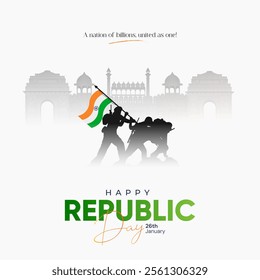 26th January 76th Indian Republic Day Social Media Post, Republic Day Poster, Banner, Web Banner, Greeting Card, Status, Sale Banner