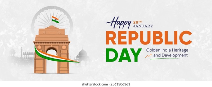 26th January 76th Indian Republic Day Social Media Post, Republic Day Poster, Banner, Web Banner, Greeting Card, Status, Sale Banner