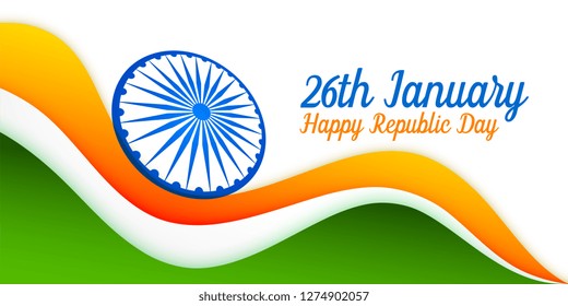 26th january indian flag design for republic day
