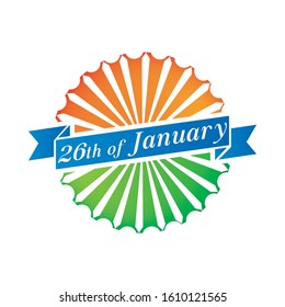 26th of January Indian Republic Day celebration. Card , banner, poster for Republic day.