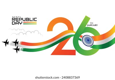 26th January Indian republic day background design