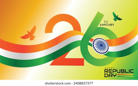 26th January Indian republic day background design