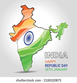 26th of January, Republic Day Celebration of India - Famous Indian monument and Landmark of India - Independence Day