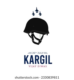 26th July Kargil Vijay Diwas Design Concept With Indian Flag and Army Social Media Post