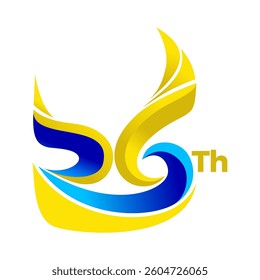 The 26th logo was inspired by a Malay headdress called Tanjak, the upward-facing wing shape symbolizes determination and strength, perfect for a birthday logo.