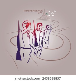 26th March happy Independence day of Bangladesh" Vector illustration. Independence Day of Bangladesh, 26 March, national memorial, flag, nation, illustration, vector art. 26 concept