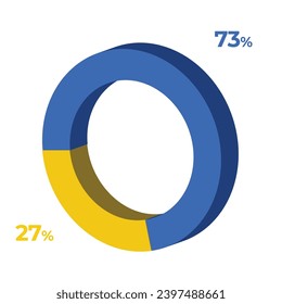 27 73 3d donut pie chart illustration eps vector
