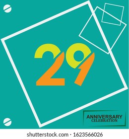 27 anniversary celebration vector concept template design illustration