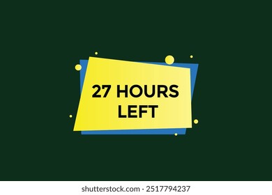 27 horas restantes, icono, stile, temporizador, cuenta regresiva, reloj, tiempo, fondo, Plantilla, 27 horas restantes, cuenta regresiva, pegatina, Anuncio izquierdo, negocio, venta, Botón de etiquetas
