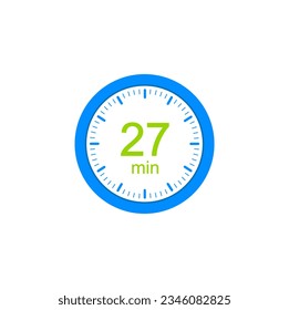 27 minute timers Clocks, Timer 27 min icon.