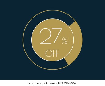 27% OFF banner, 27% Discount Offer