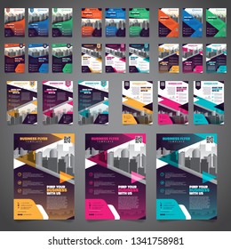 27 Set of Business Brochure Flyer Design Layout Template - Vector Eps10.