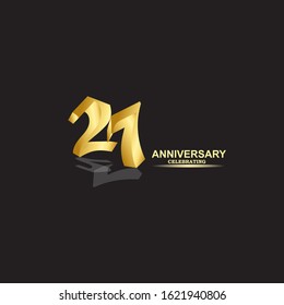 27 Year Anniversary Vector Template Design Illustration