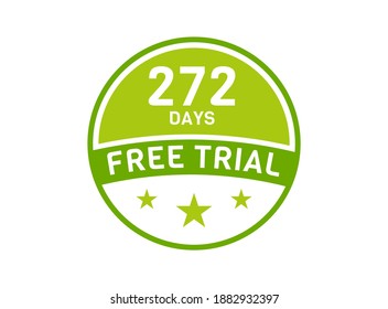 272 days free trial. 272 day Free trial badges