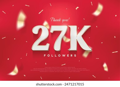 27k elegant and luxurious design, vector background thank you for the followers.
