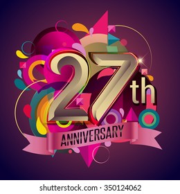 1,926 Happy 27th anniversary Images, Stock Photos & Vectors | Shutterstock