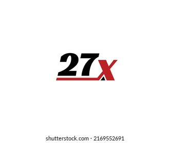 27X, X27 Logo de la letra inicial
