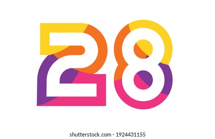 28 Colorful Fun Modern Flat Number