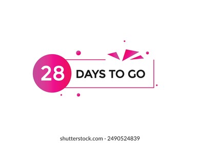 28 days to go, icon, stile, timer, countdown, clock,  go  to, time,  background, template, 28 days to go, countdown, sticker, left banner, business, sale, label button
