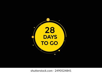 28 days to go, icon, stile, timer, countdown, clock,  go  to, time,  background, template, 28 days to go, countdown, sticker, left banner, business, sale, label button
