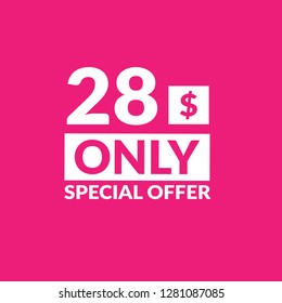 28 dollars only - emblem, label, badge,sticker, logo.Designed for your web site design, logo, app, UI 