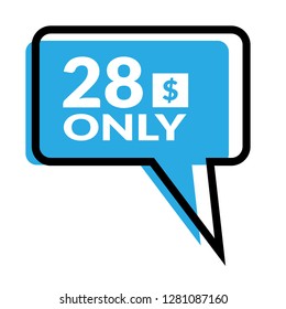 28 dollars only - emblem, label, badge,sticker, logo.Designed for your web site design, logo, app, UI 