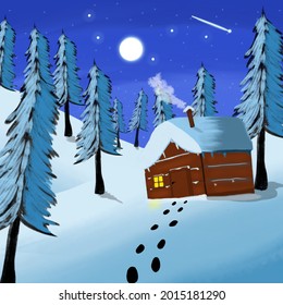 Ilustración de vectores de invierno de 28 de julio de 2021