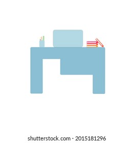 28 July 2021 Workspace Vector Illustration