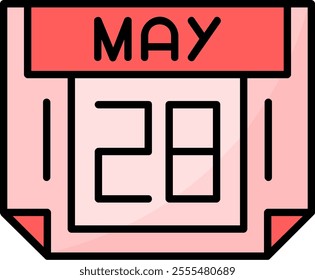 28 May Filled Style Icon Design