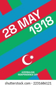 28 May Respublika day. Translation from Azerbaijan: 28 May Republic Day of Azerbaijan. Azerbaijan flag