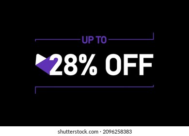 Up to 28% off, Up to 28% Discount, label sign up to 28% off, Banner Add, Special Offer add