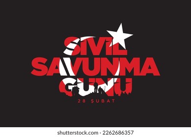 28 Şubat Sivil savunma günü translation: 28 february, civil defense day