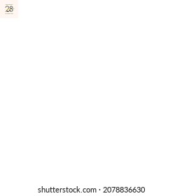 28 th Anniversary Celebration Vector Template Design Illustration