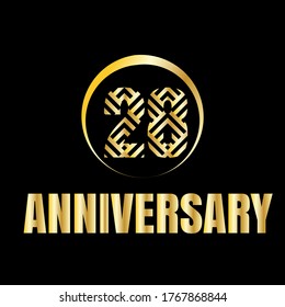 28 year anniversary celebration, vector design for celebrations, invitation cards and greeting cards