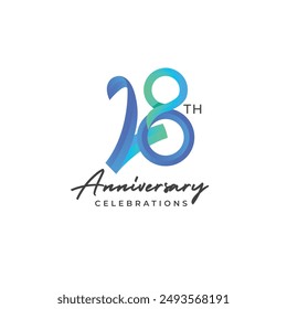 28 Jahre Jubiläumslogo-Design. Jubiläums-Logo-Design-Vorlage.	
