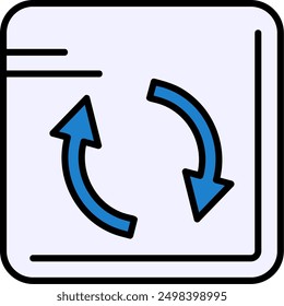 280 - Refresh Flat Vector Icon Design