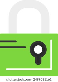 283 - Lock Flat Vector Icon Design