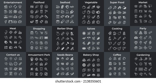 288 icon set symbol template for graphic and web design collection logo vector illustration