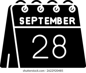 28th of September Line vector Icon Design