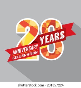 28th Years Anniversary Celebration Design