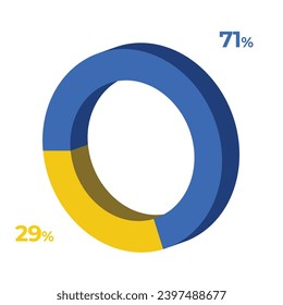 29 71 3d donut pie chart illustration eps vector