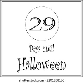 29 days until Halloween logo