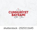 29 ekim cumhuriyet bayramı kutlama tasarımı. Translation: 29 october republic day celebration design.