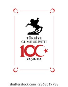 29 Ekim Cumhuriyet bayramı 100.yıl. Translation:29 october Republic Day Turkey 100th anniversary