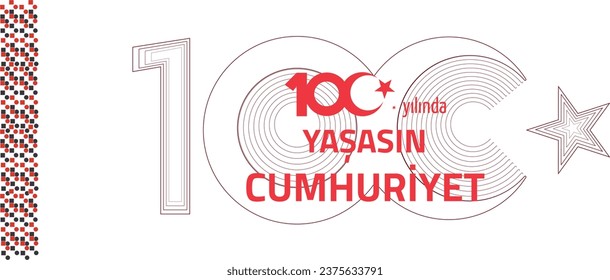 29 Ekim Cumhuriyet bayramı 100.yıl. Translation:29 october Republic Day Turkey 100th anniversary
